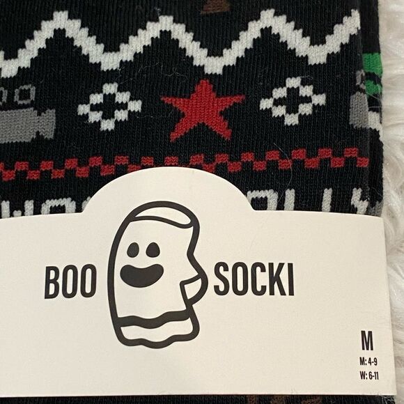Boo Socki Snowman Socks 2 Pack Features Cool Festive Graphics Throughout - Picture 6 of 10